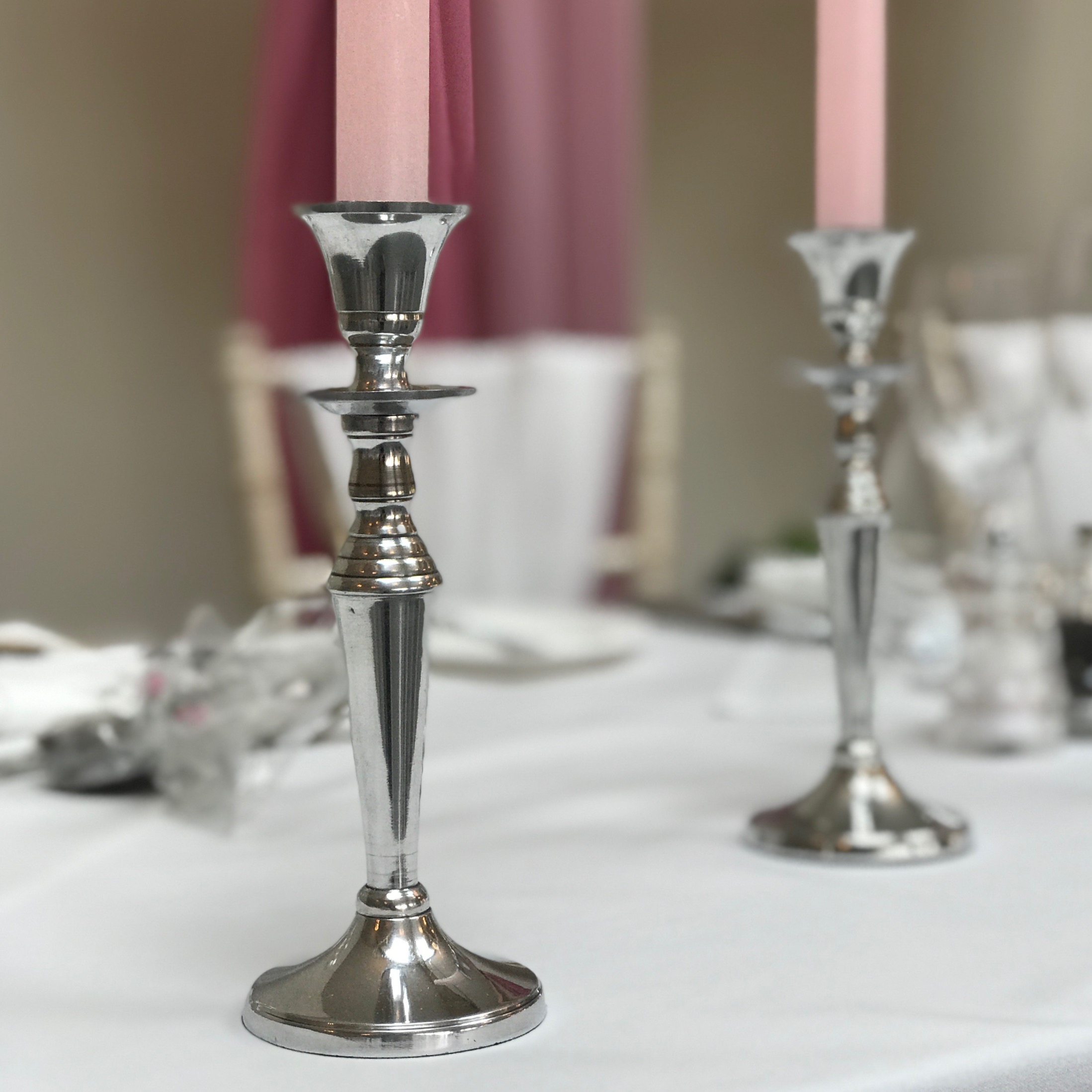 SILVER CANDLESTICKS
