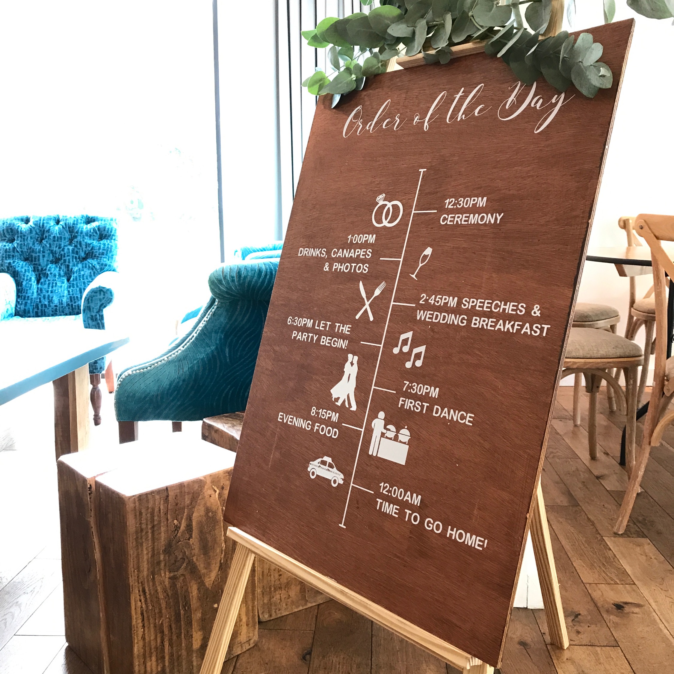 ORDER OF THE DAY TIMELINE SIGN