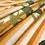 Thumbnail: Screen Print Stripes Floral Cotton Green