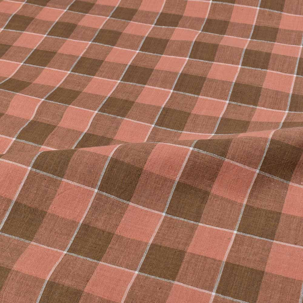 Olive Check Handloom Cotton