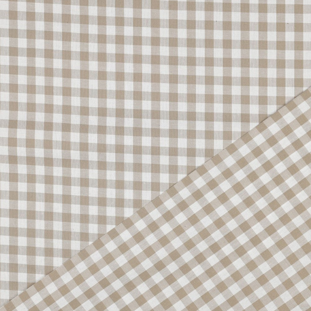 Sand Cotton Big Check