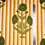 Thumbnail: Screen Print Stripes Floral Cotton Green