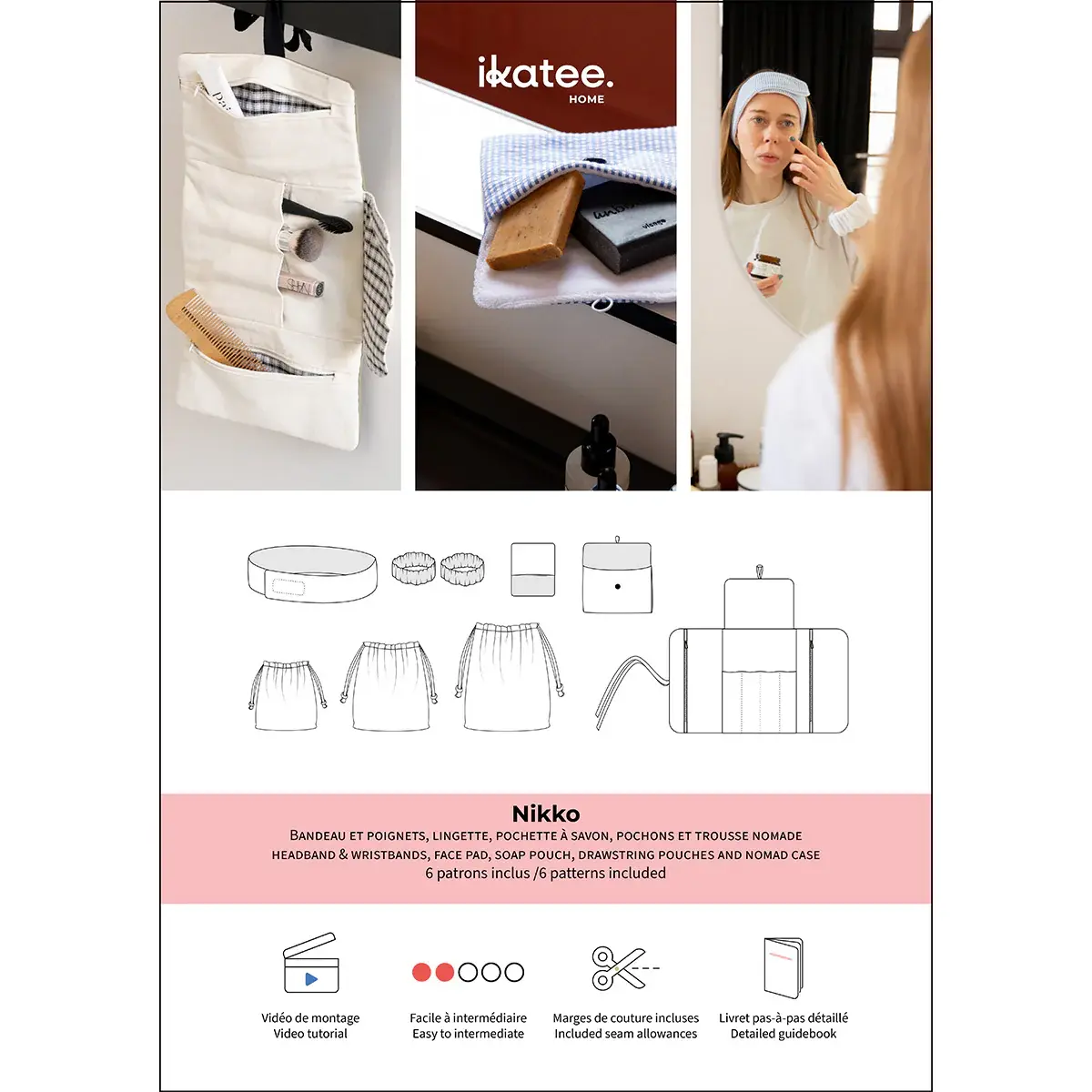 Ikatee Nikko Bathroom Sewing Set