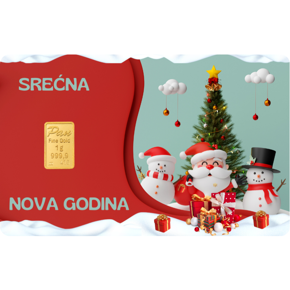 Nova godina 002 - poklon kartica