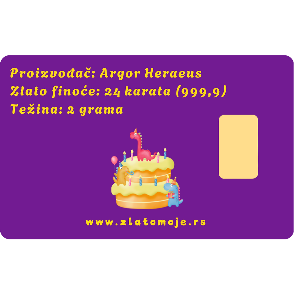Thumbnail: Jubilarni rođendan 015/1 - poklon kartica