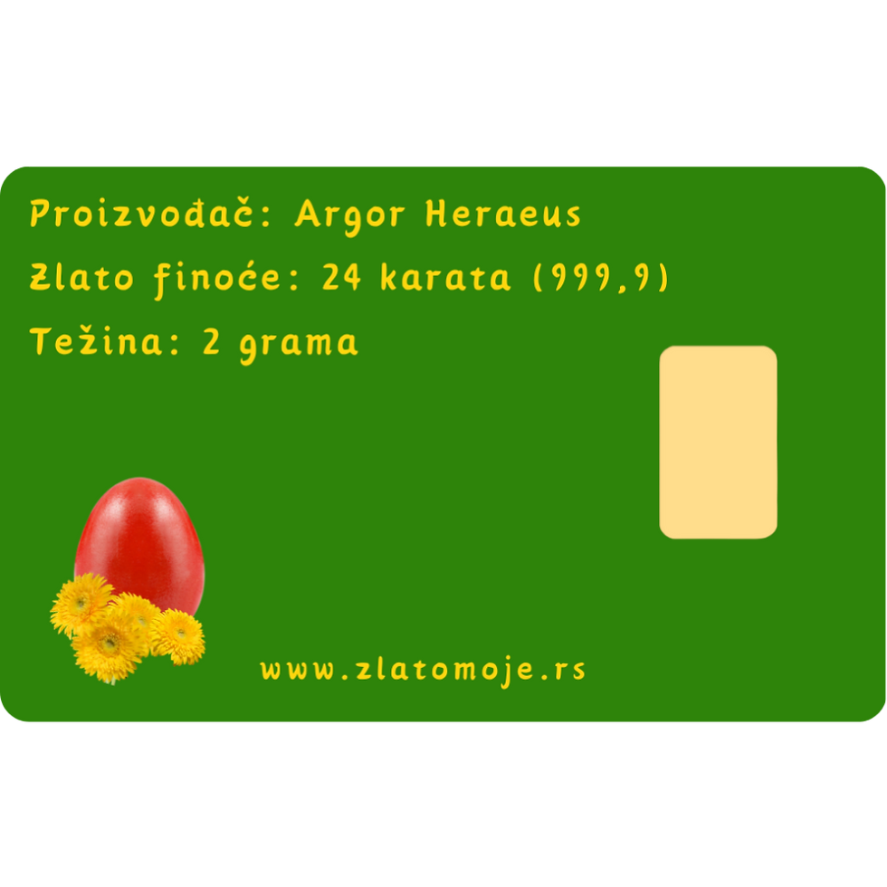 Thumbnail: Uskrs 002 - poklon kartica