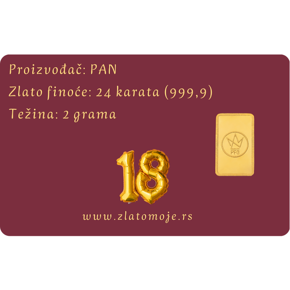 Thumbnail: Punoletstvo 006 - poklon kartica