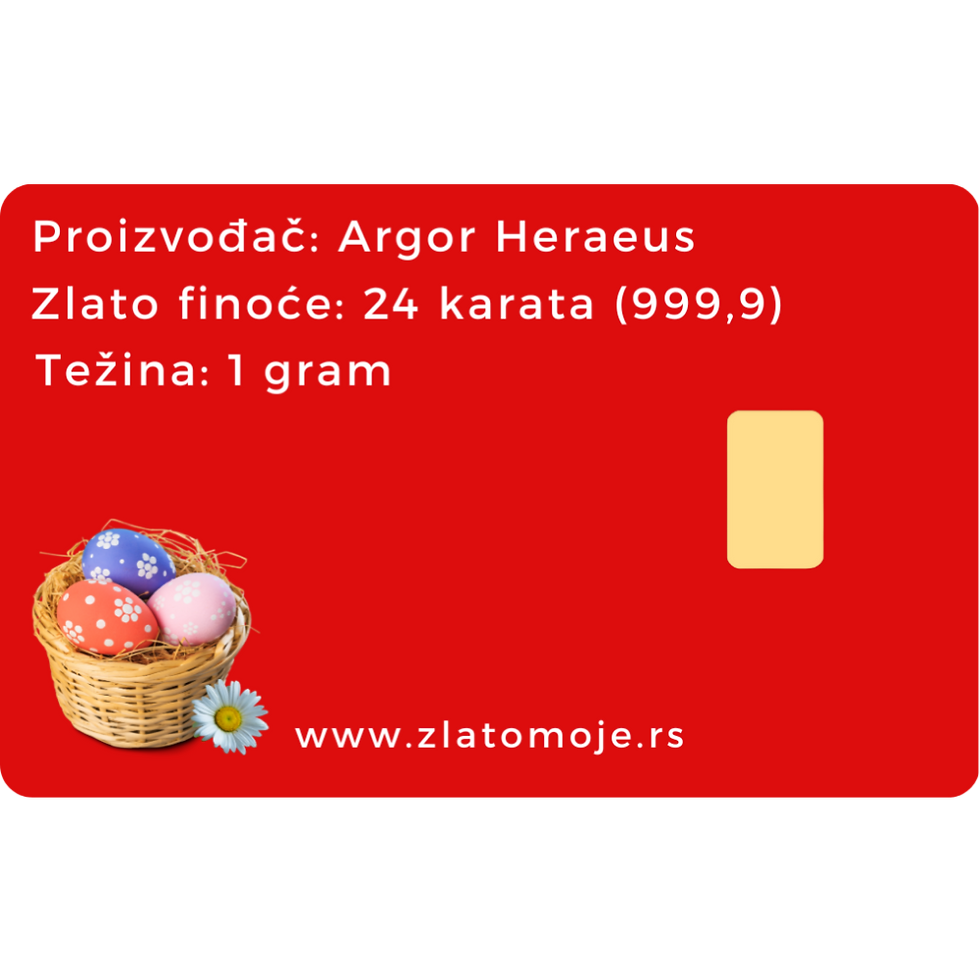 Thumbnail: Uskrs 001 - poklon kartica