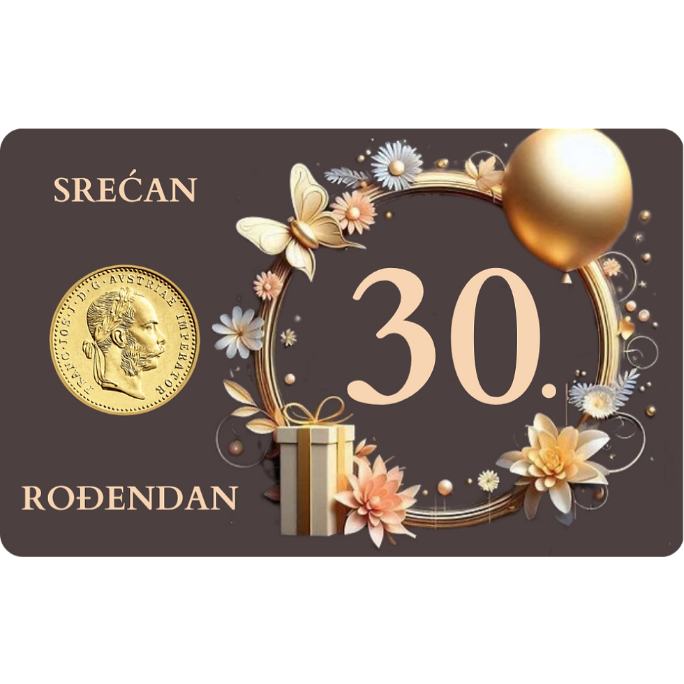 Thumbnail: Jubilarni rođendan 002/30 - poklon kartica