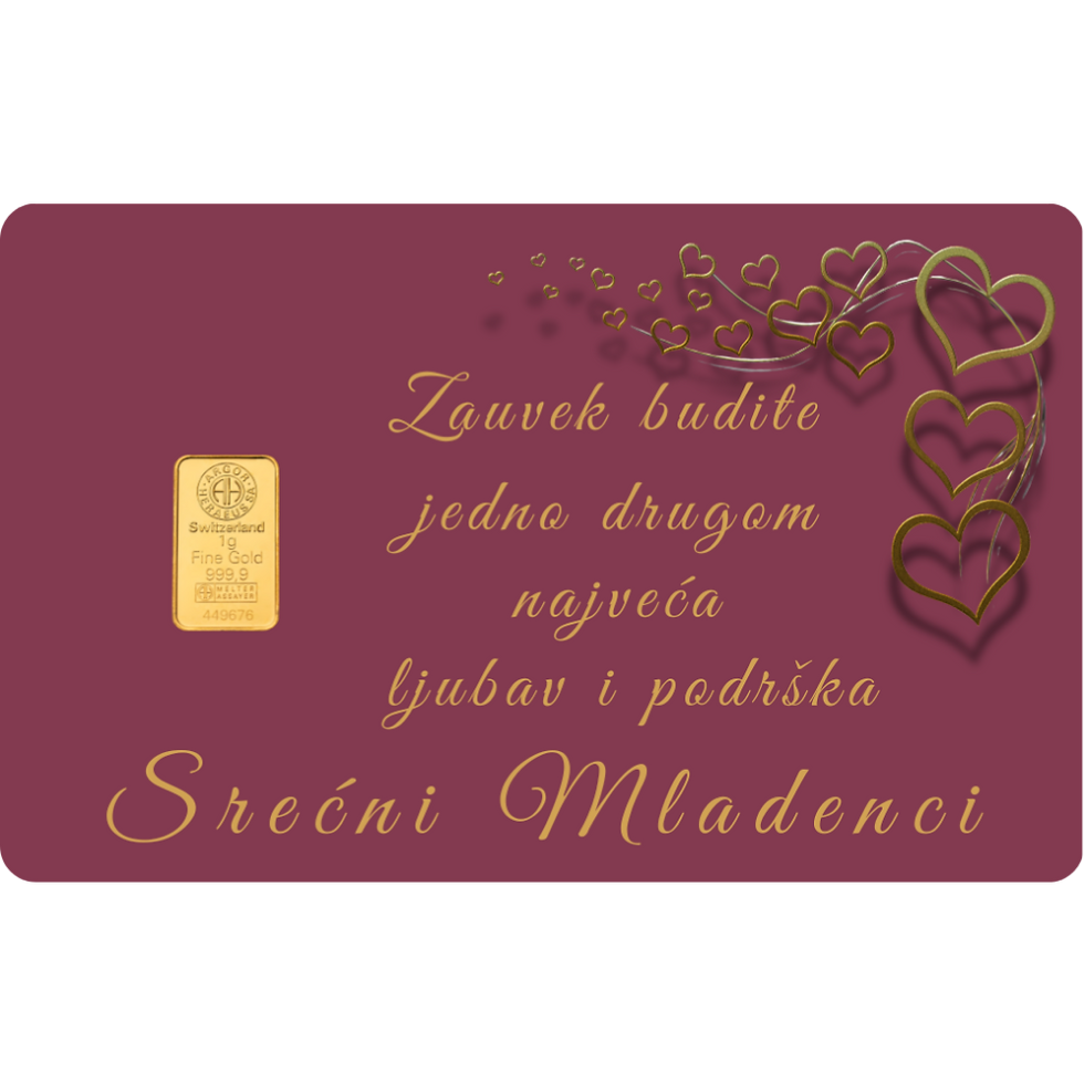 Thumbnail: Mladenci 006 - poklon kartica