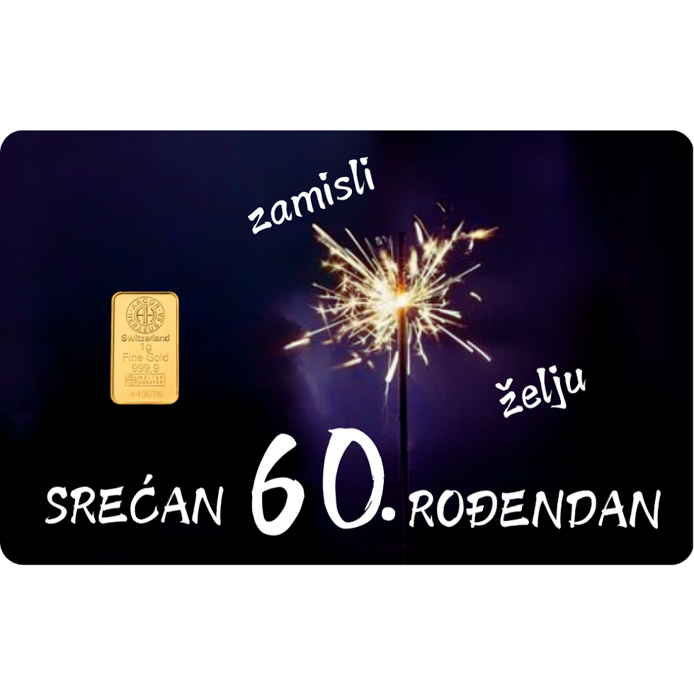 Thumbnail: Jubilarni rođendan 009/60 - poklon kartica