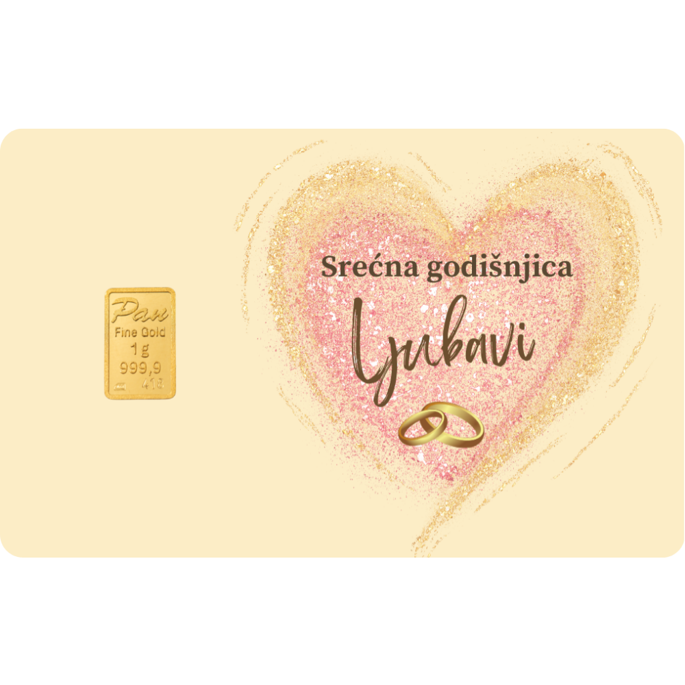 Godišnjica braka 004 - poklon kartica