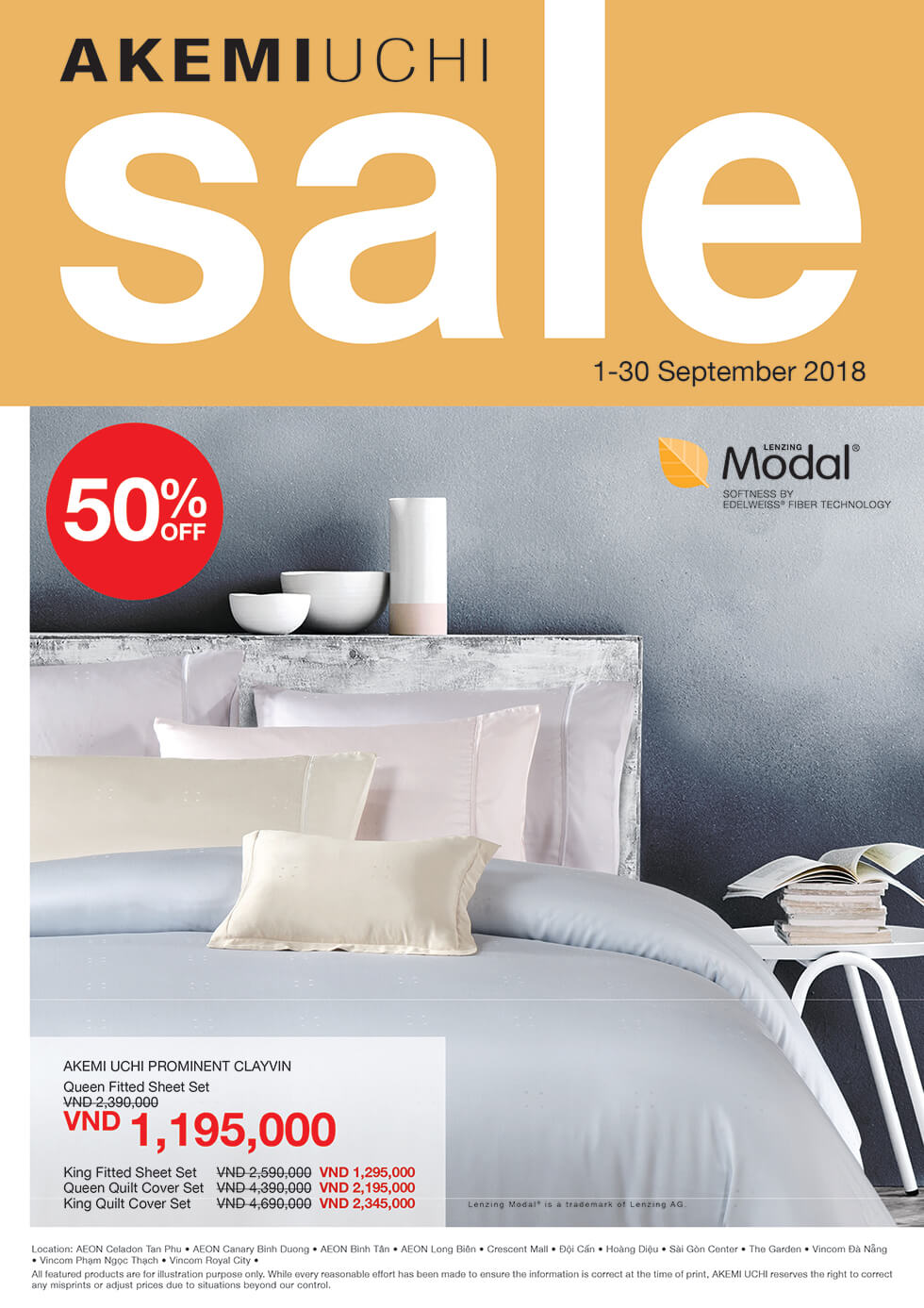 AkemiUchi September Sale front cover with silver colour bed