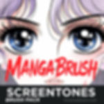 MANGA SCREENTONE BRUSHES – Comic Screentones for Procreate, Photoshop & CSP