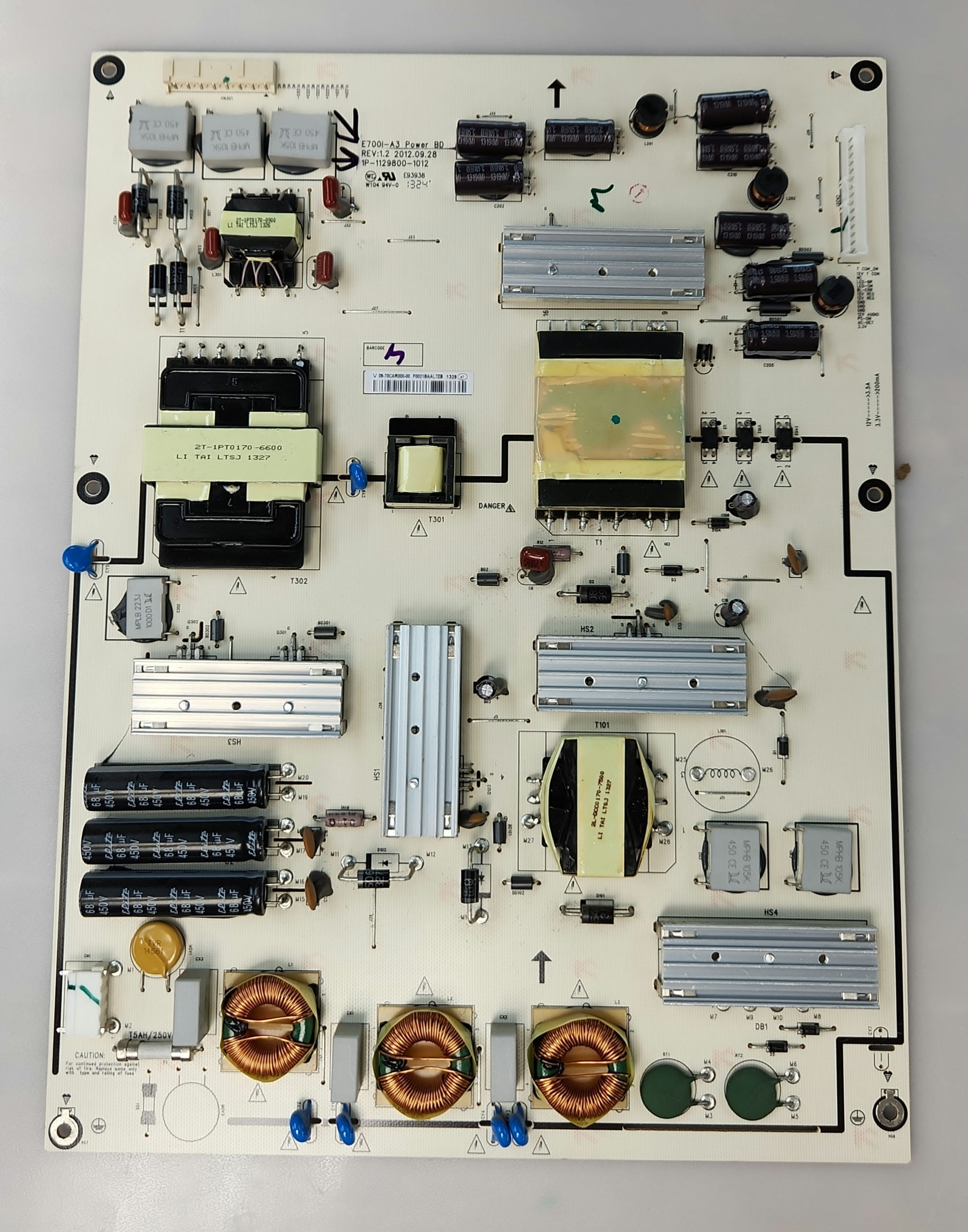 E7001-A3  1P-1129800-1012 Power Supply