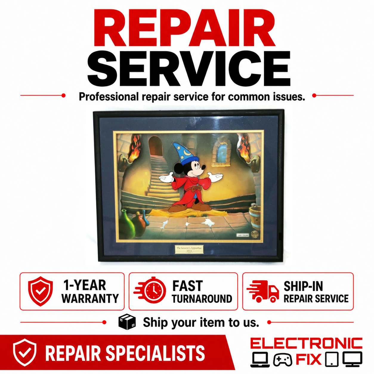 Animated Animations Picture Frame Mickey