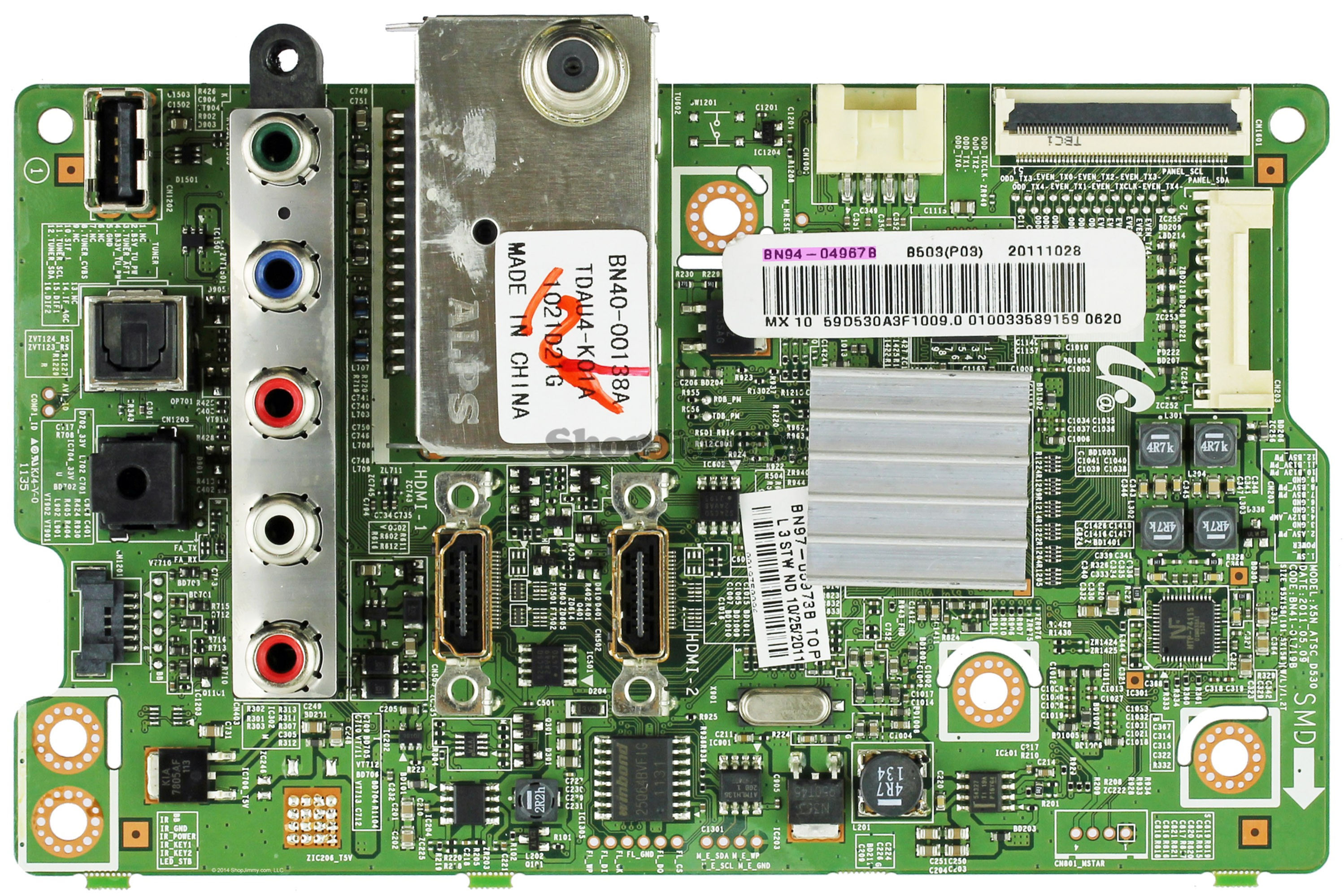 Samsung BN94-04967B Main Board for PN59D530A3FXZA