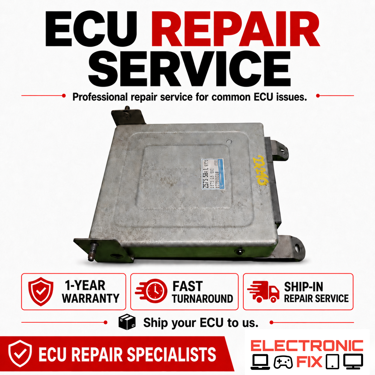 Mazda ECU Repair and return, repair service 1989,1999 ,2000, 2001, 2002, 2006