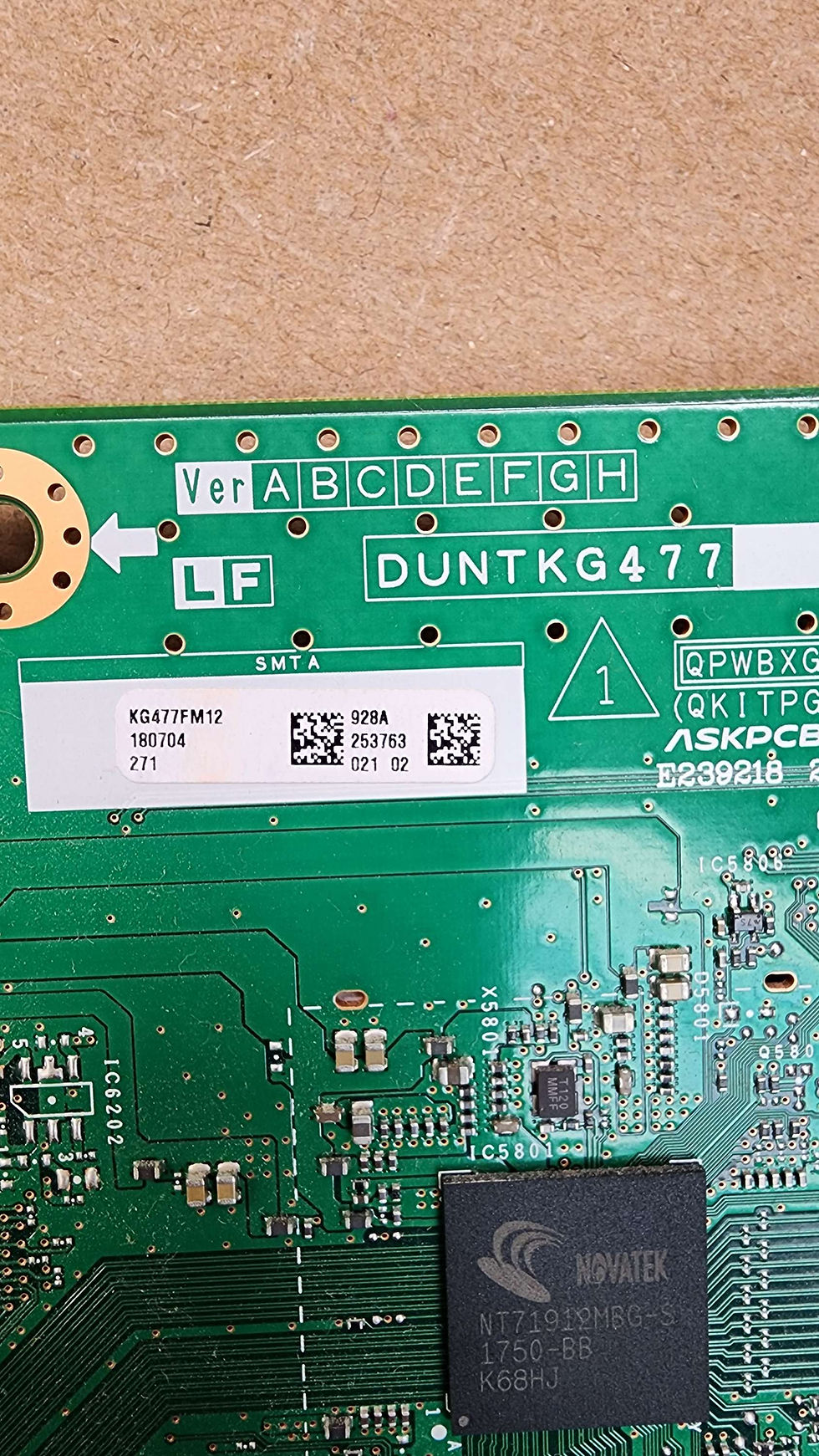 Thumbnail: KG780 kG780FM01 PN-LE601 Main board and tcon 