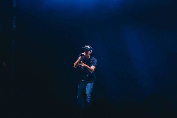 Performing rapper