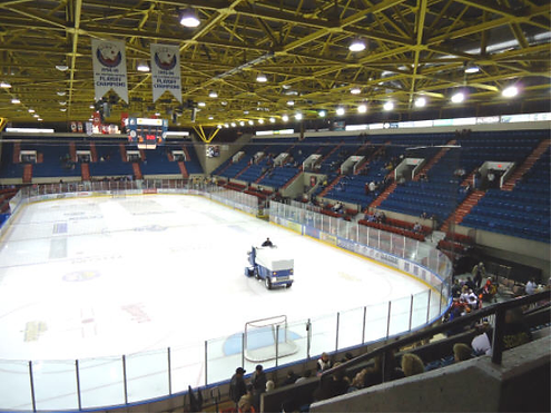 A look at the arena in Cornwall which has room for about 5000 fans