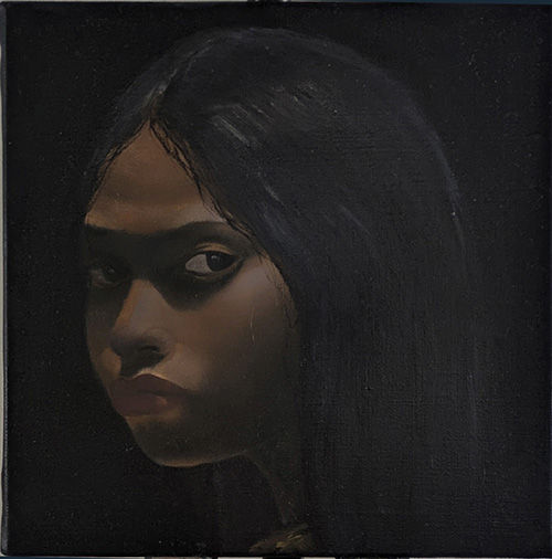 Figurative art. Portrait of a young Tehuelche woman from the southern Patagonia region of Argentina. Through her, I wanted to share a part of my country’s history and honor the people who inhabited this land.
Oil on canvas.
Affordable art.