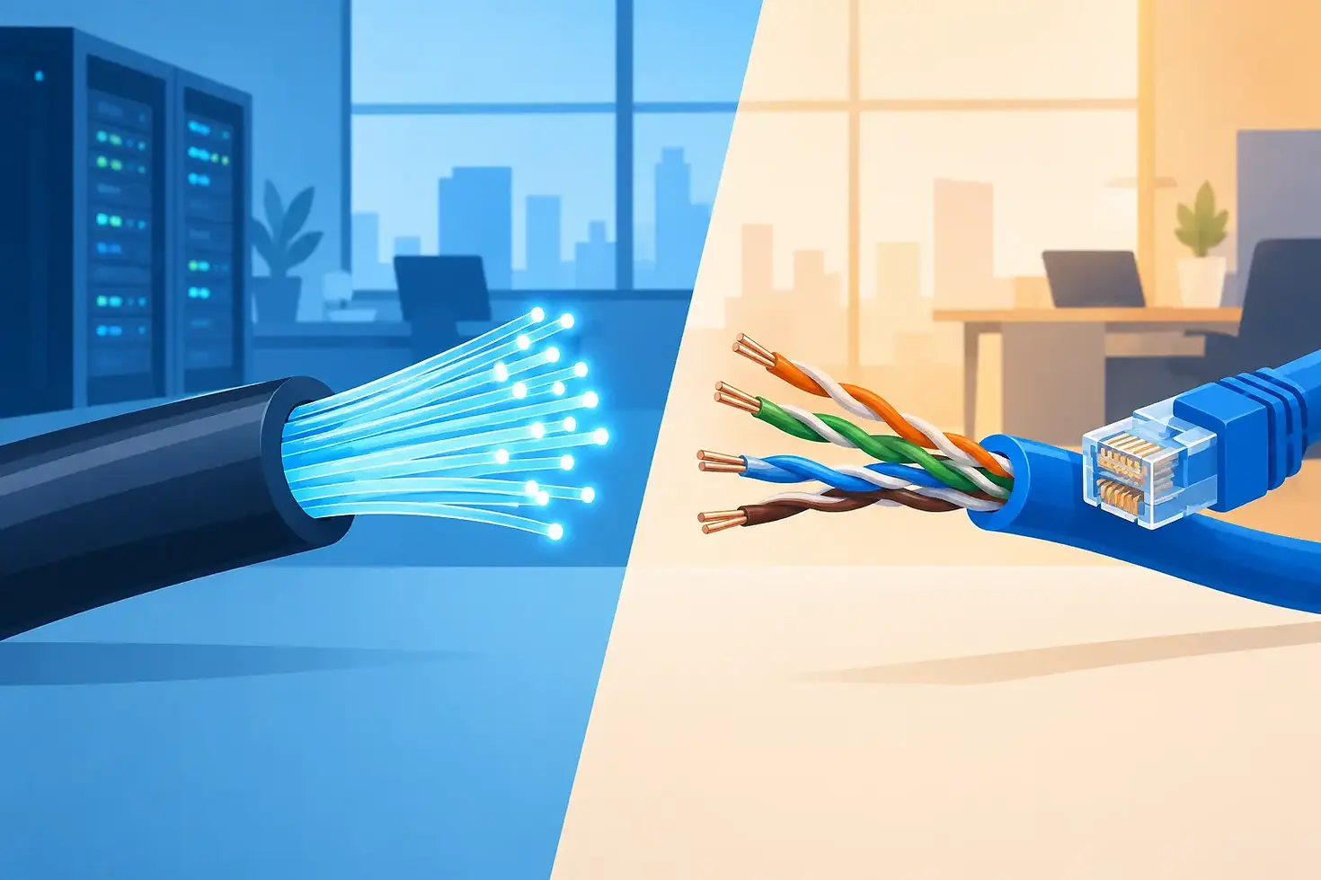 Fiber Optic vs Copper for Business Networks