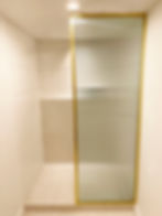 Reede Glass with Brass channels