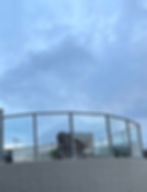 Aluminum Post Glass Balustrade