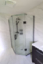 Dimond Shape Frameless Shower