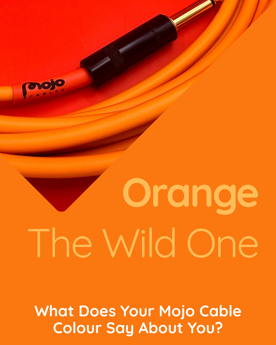 orange guitar cable