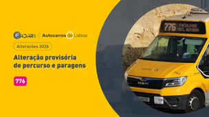 Alteração provisória de percurso e paragens