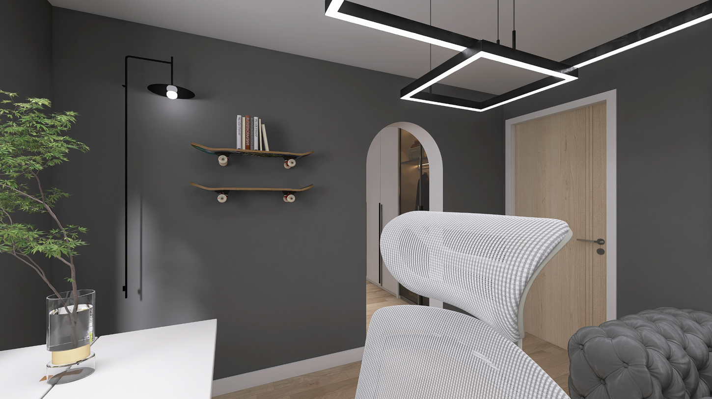 3D izris kreativnega studia