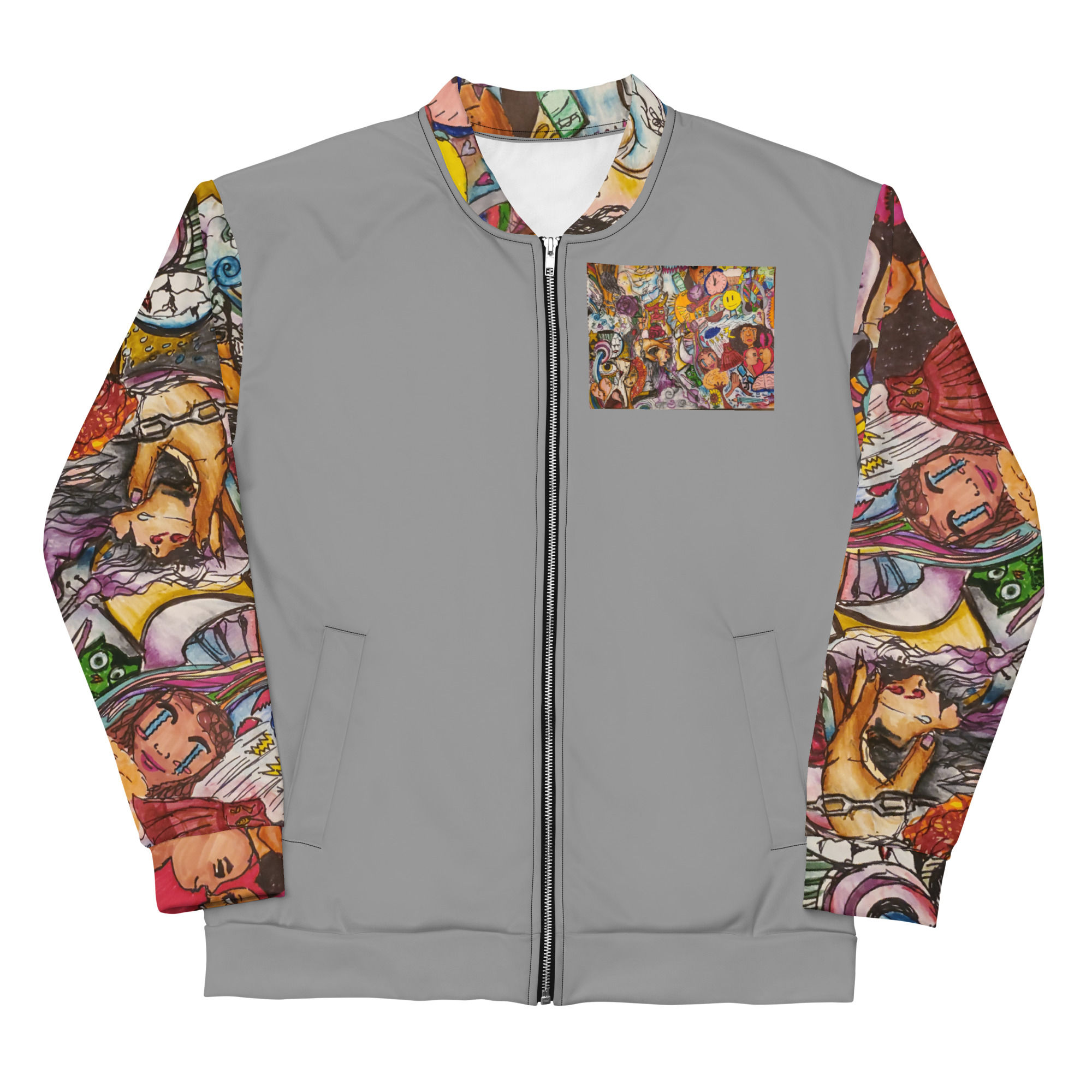 Kyoudai Doodle Unisex Bomber Jacket