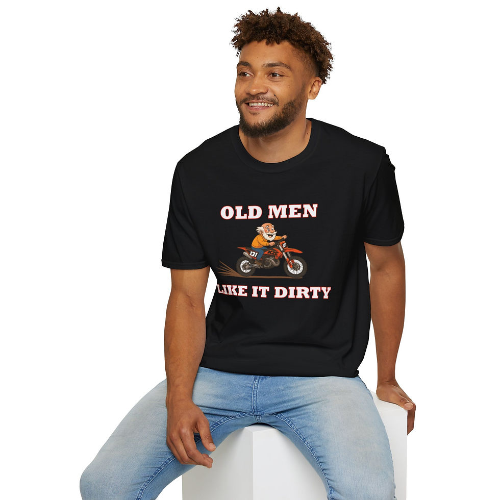 Old Men Like It Dirty Unisex Softstyle T-Shirt