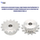 Miniature : 1Pcs Stainless Steel 08B Chain Drive Sprocket 10-25 Tooth Chain Gear Pitch 12.7M