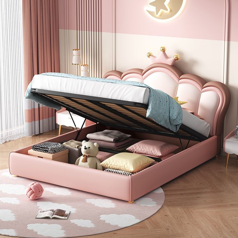 Thumbnail: girl room dream girl bed light luxury with mattress and bed side table 