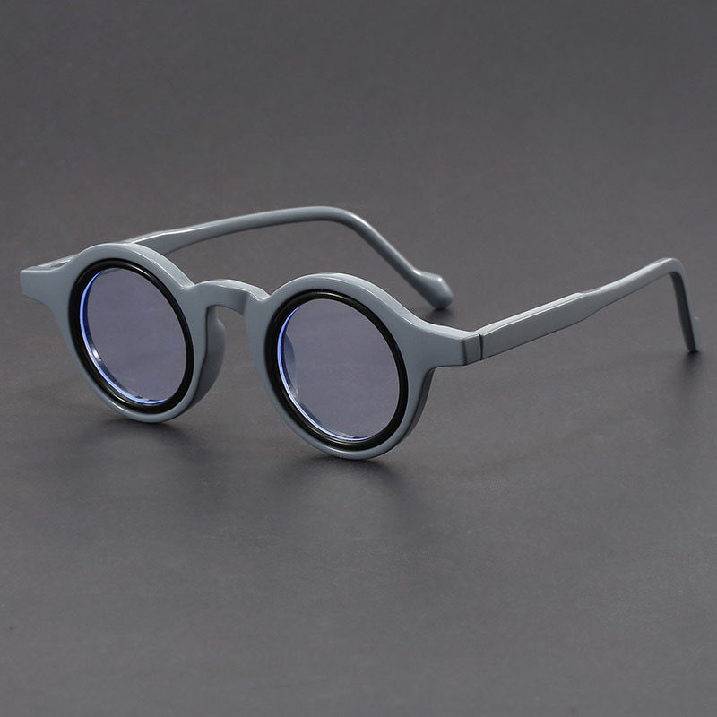 Thumbnail:  double-layer ring design glasses artistic ring-shaped anti blue light glasses 