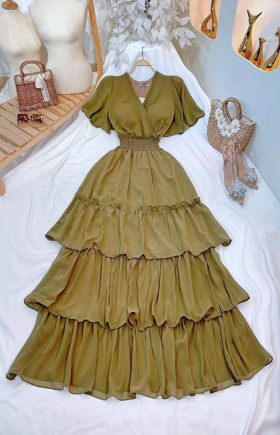 Thumbnail: Vietnam  made quality cloth MOQ 50 pieces free size mix design 