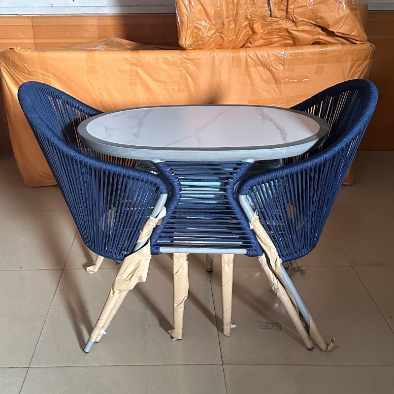 Thumbnail: Courtyard home balcony tea table+2 chairs 