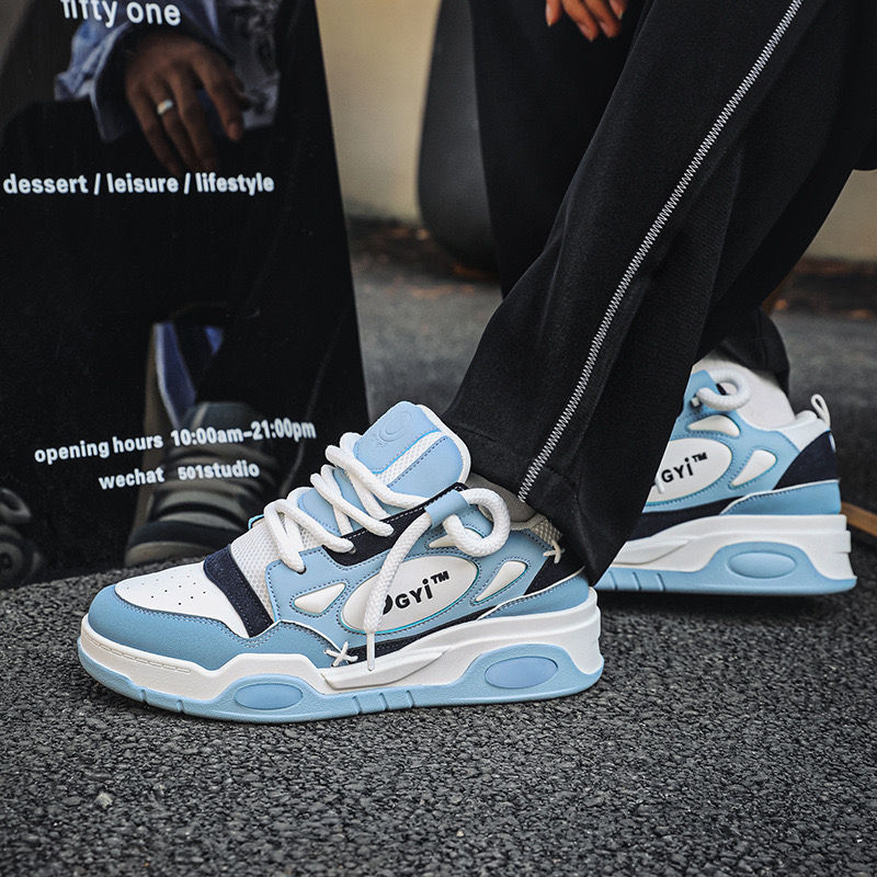 Thumbnail: shoes men's low-top thick-soled height-increasing casual shoes niche sneakers