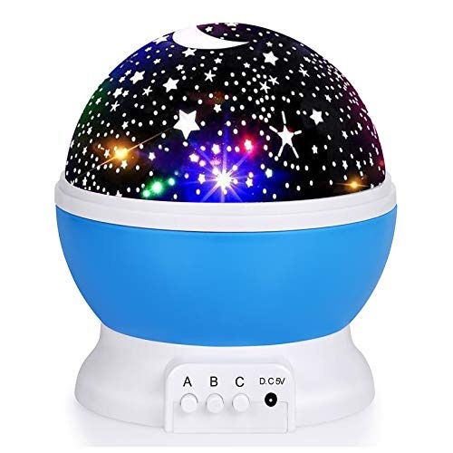 縮圖：LED Colorful Fantasy Automatic Rotating Starry Night Light USB Starry Sky Projec