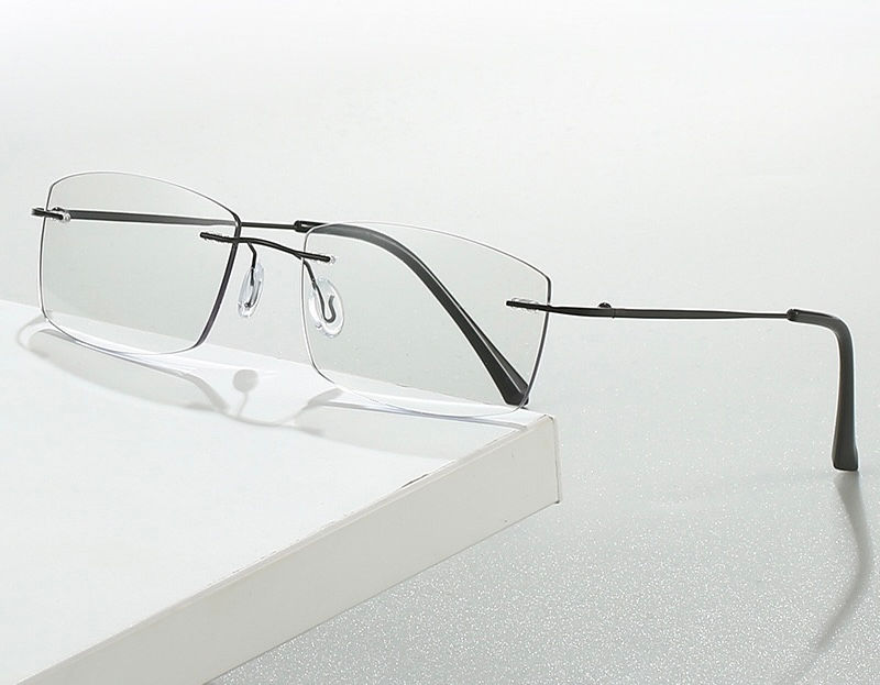 Thumbnail: Ultra-light anti-blue light discoloration frameless glasses 