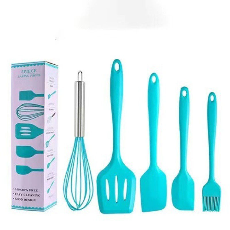 縮圖：Hot selling wholesale five-piece silicone baking kitchen tools non-stick kitchen