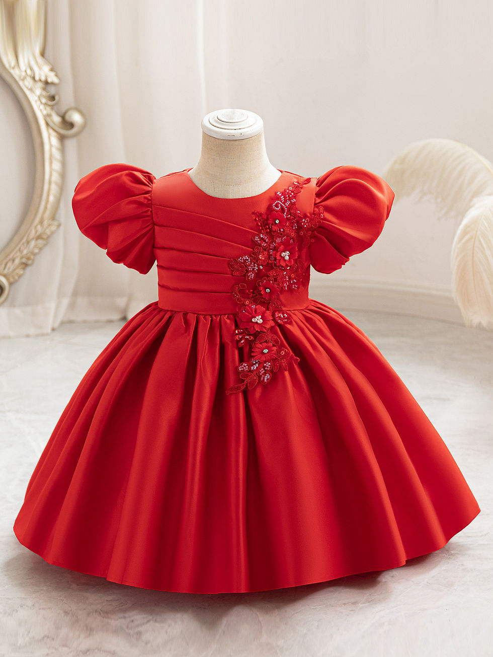 縮圖：new children's flower girl dress