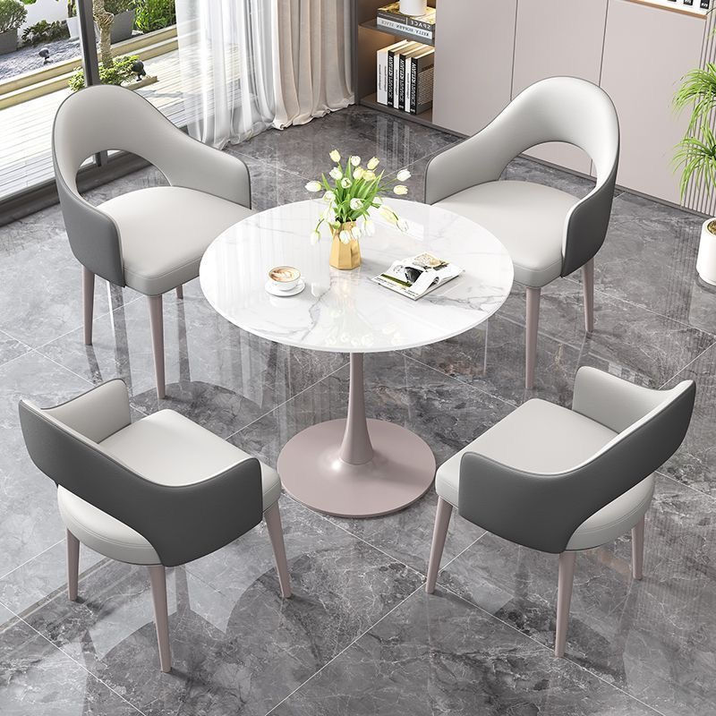 Thumbnail: 4 chairs + center table set