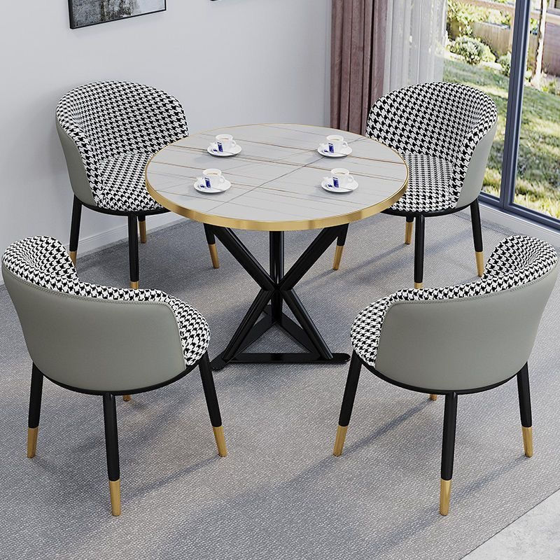 Thumbnail: 4 chairs + center table set