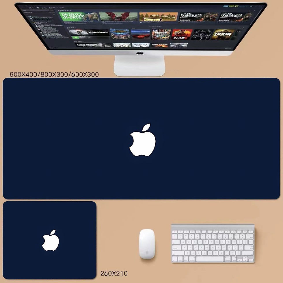 Thumbnail: office computer keyboard pad desk and mouse pad 