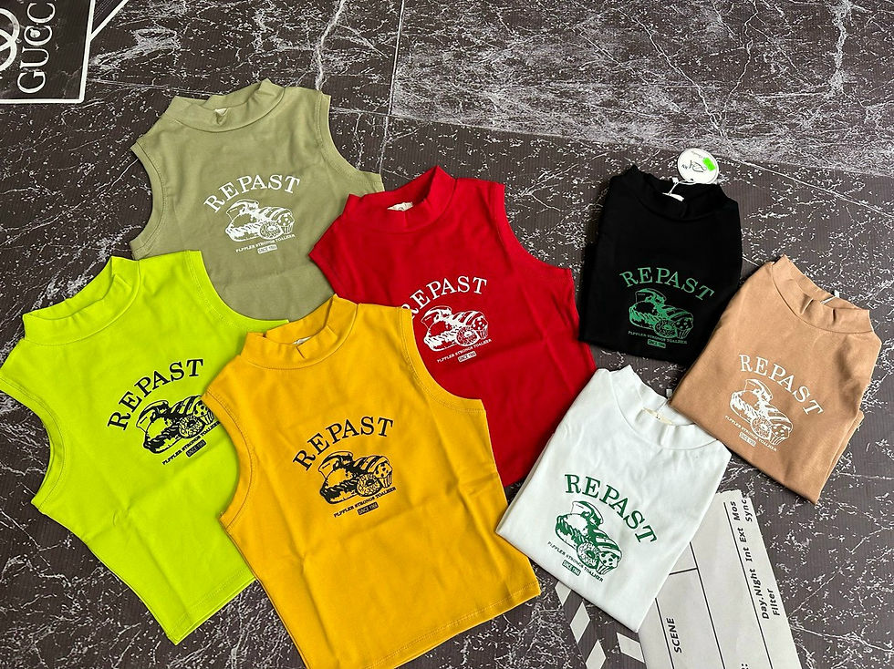 Thumbnail: Vietnam Lady mix crop top MOQ 100 pieces 