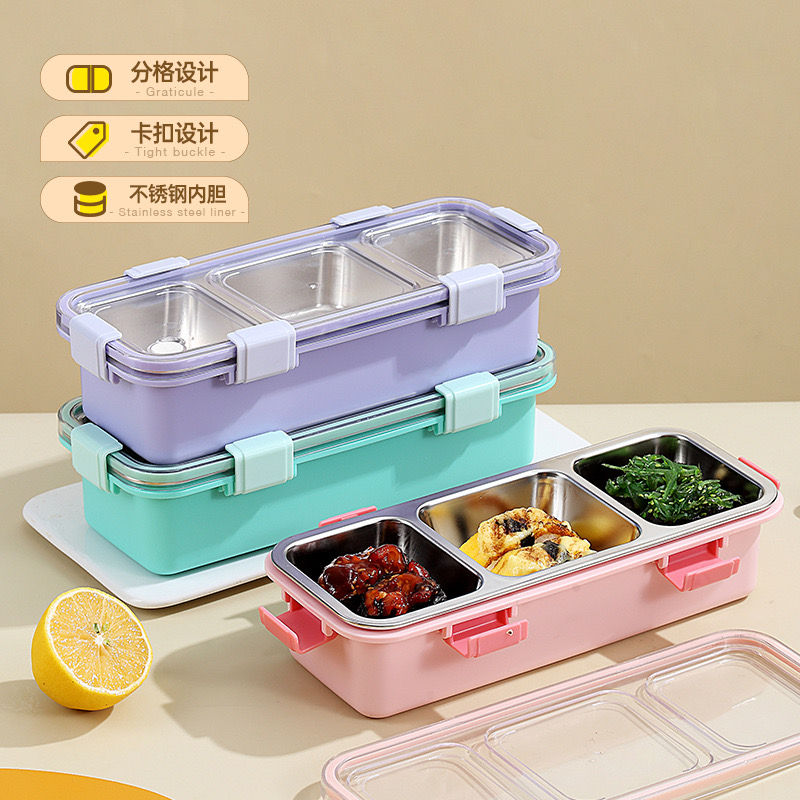 Thumbnail: sealed leak-proof lunch box with soup spoon 